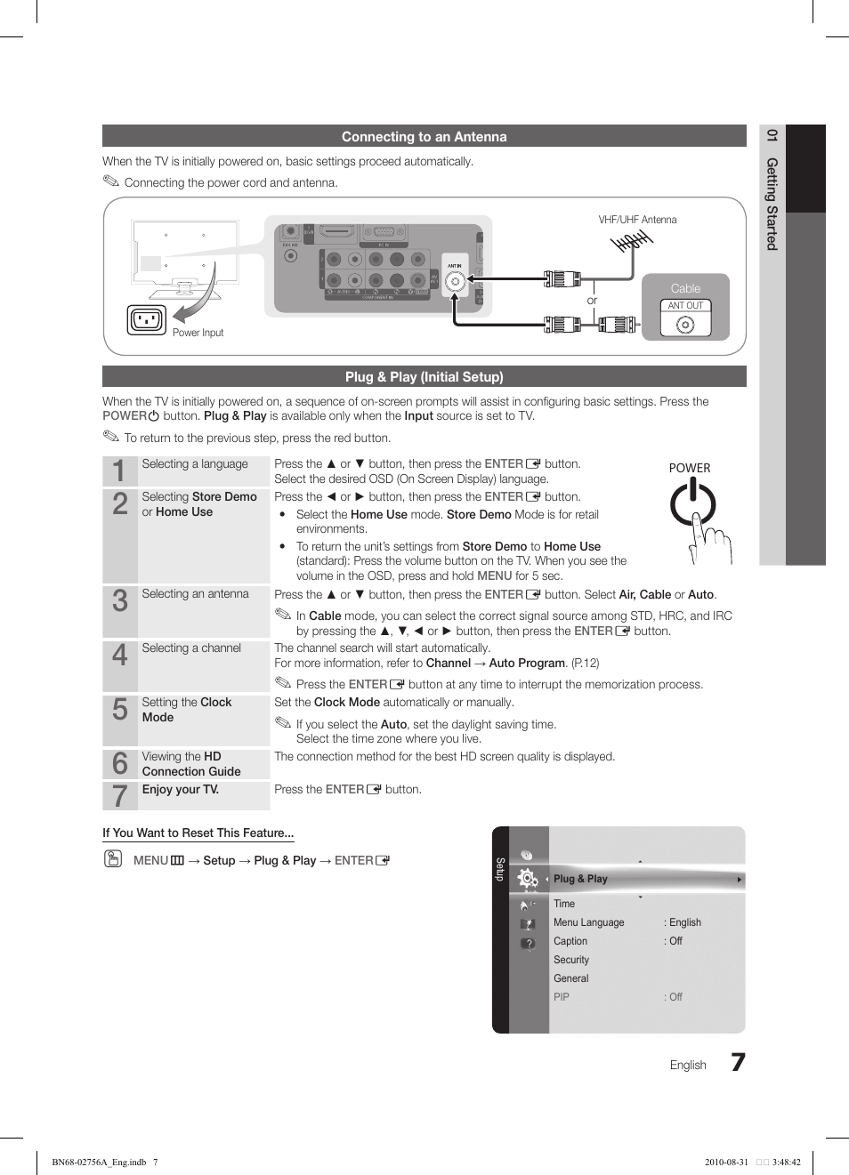 Tools | Samsung LN32C540F2DXZA User Manual | Page 7 / 41