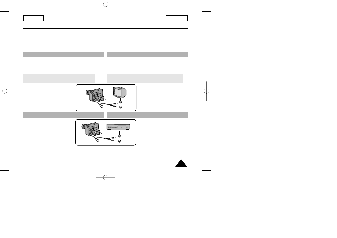 Playing back a tape reproducir una cinta | Samsung SC-W87-XAC User Manual | Page 47 / 60