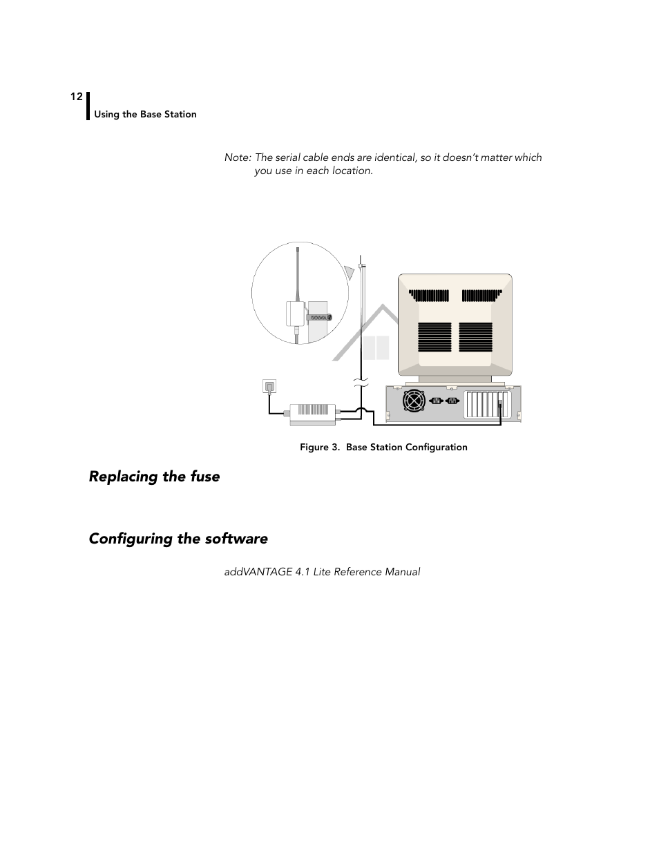 Replacing the fuse, Configuring the software, Replacing the fuse configuring the software | Adcon A720 User Manual | Page 12 / 66