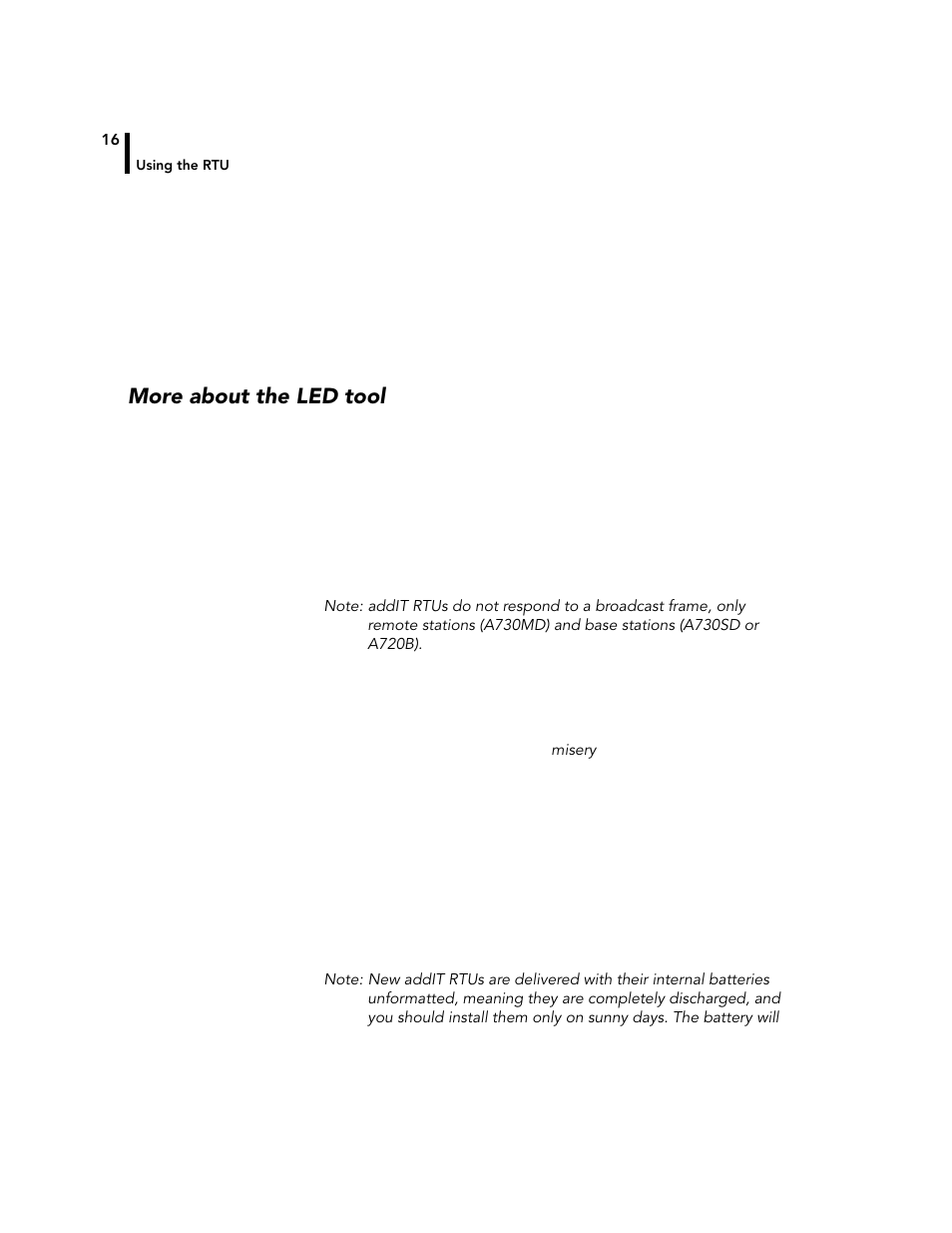 More about the led tool | Adcon A720 User Manual | Page 16 / 66
