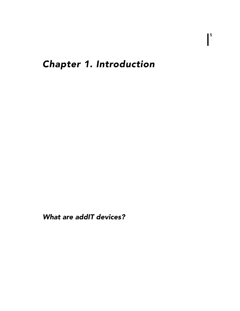 Chapter1. introduction, What are addit devices, Chapter 1. intr | Chapter 1. introduction | Adcon A720 User Manual | Page 5 / 66