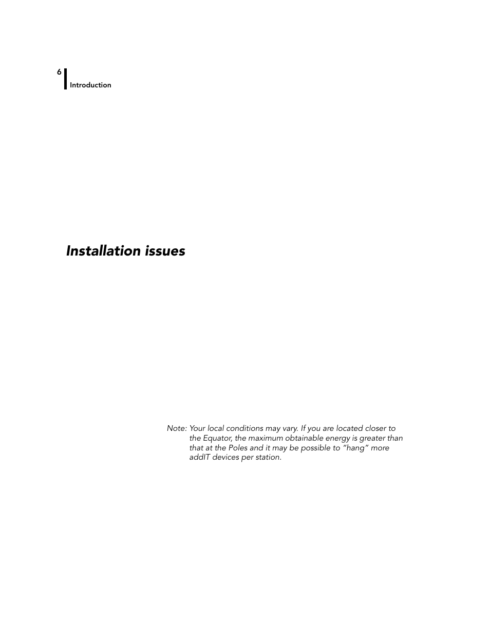 Installation issues | Adcon A720 User Manual | Page 6 / 66