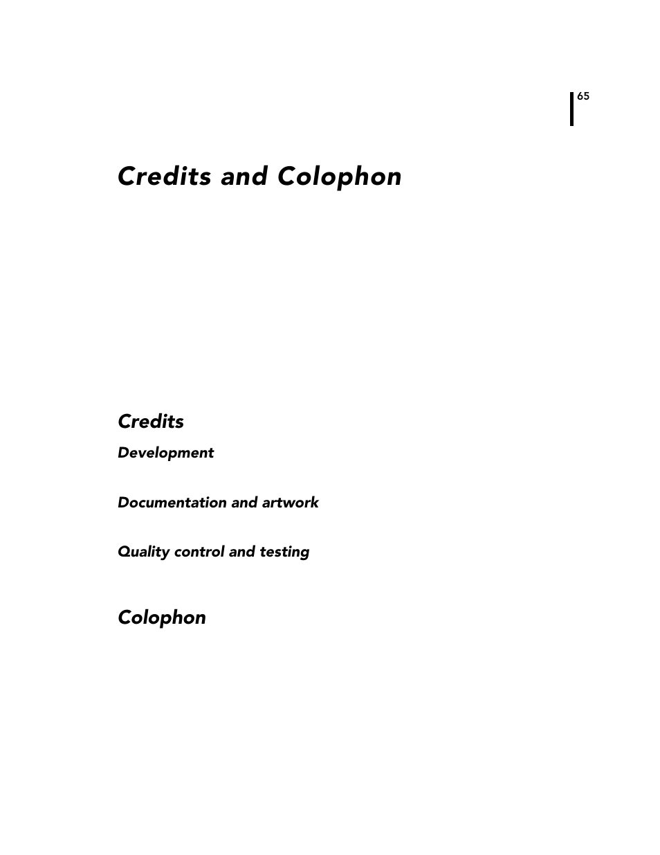 Credits and colophon, Credits, Colophon | Adcon A720 User Manual | Page 65 / 66
