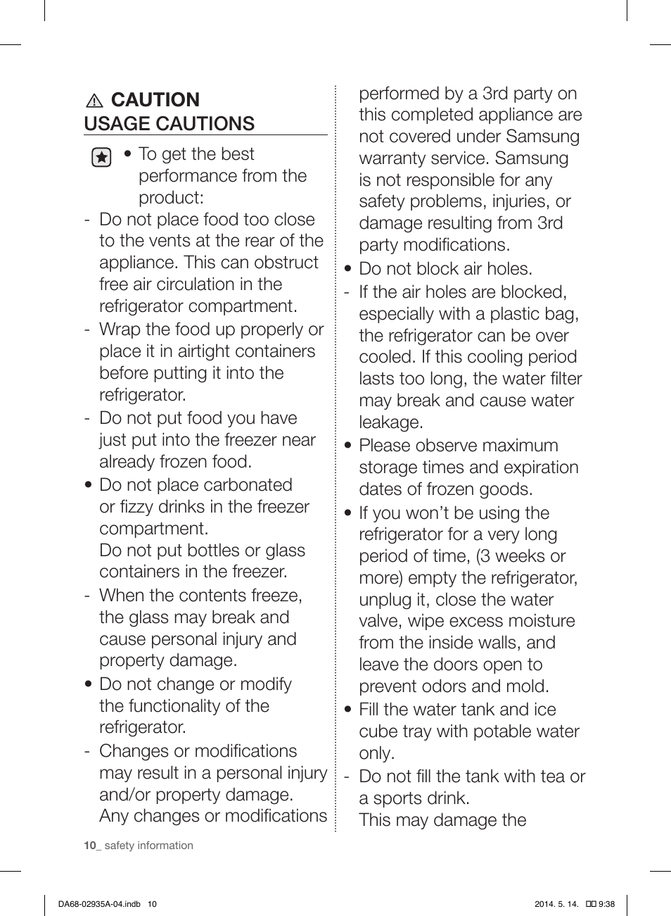 Samsung RS27FDBTNSR-AA User Manual | Page 10 / 312