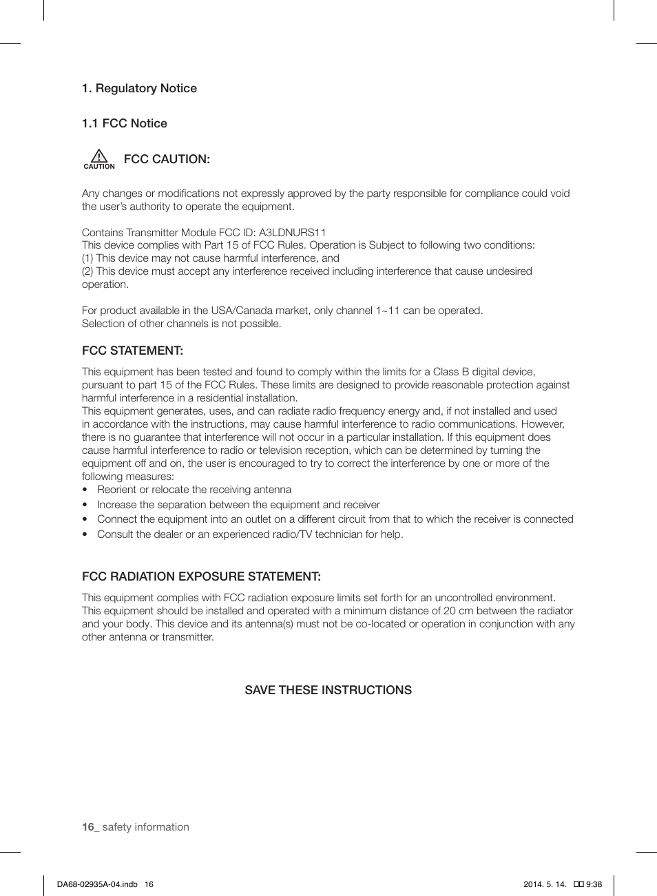 Samsung RS27FDBTNSR-AA User Manual | Page 16 / 312