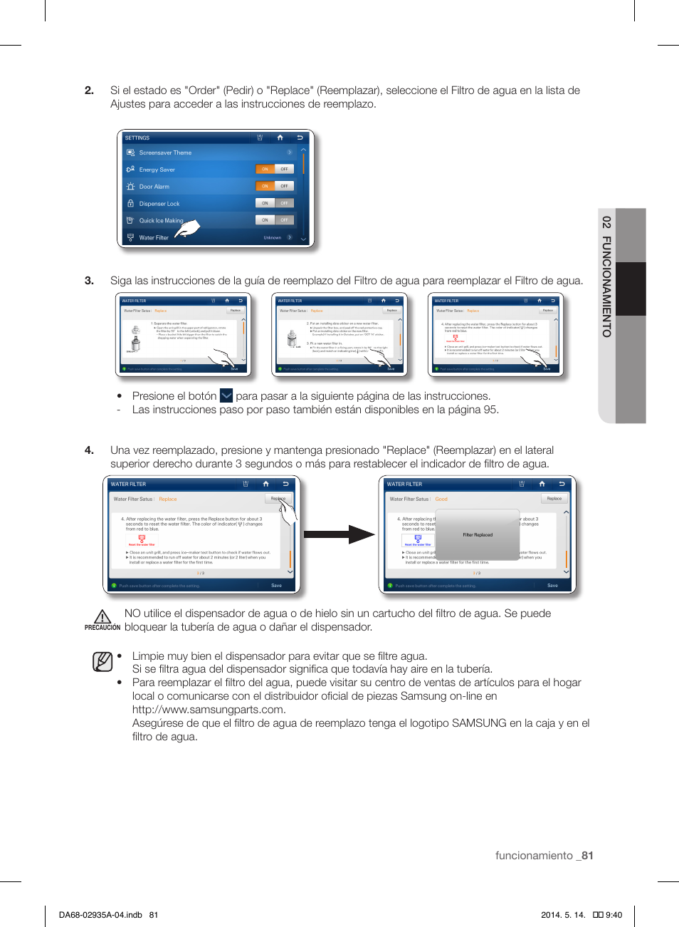 Samsung RS27FDBTNSR-AA User Manual | Page 287 / 312