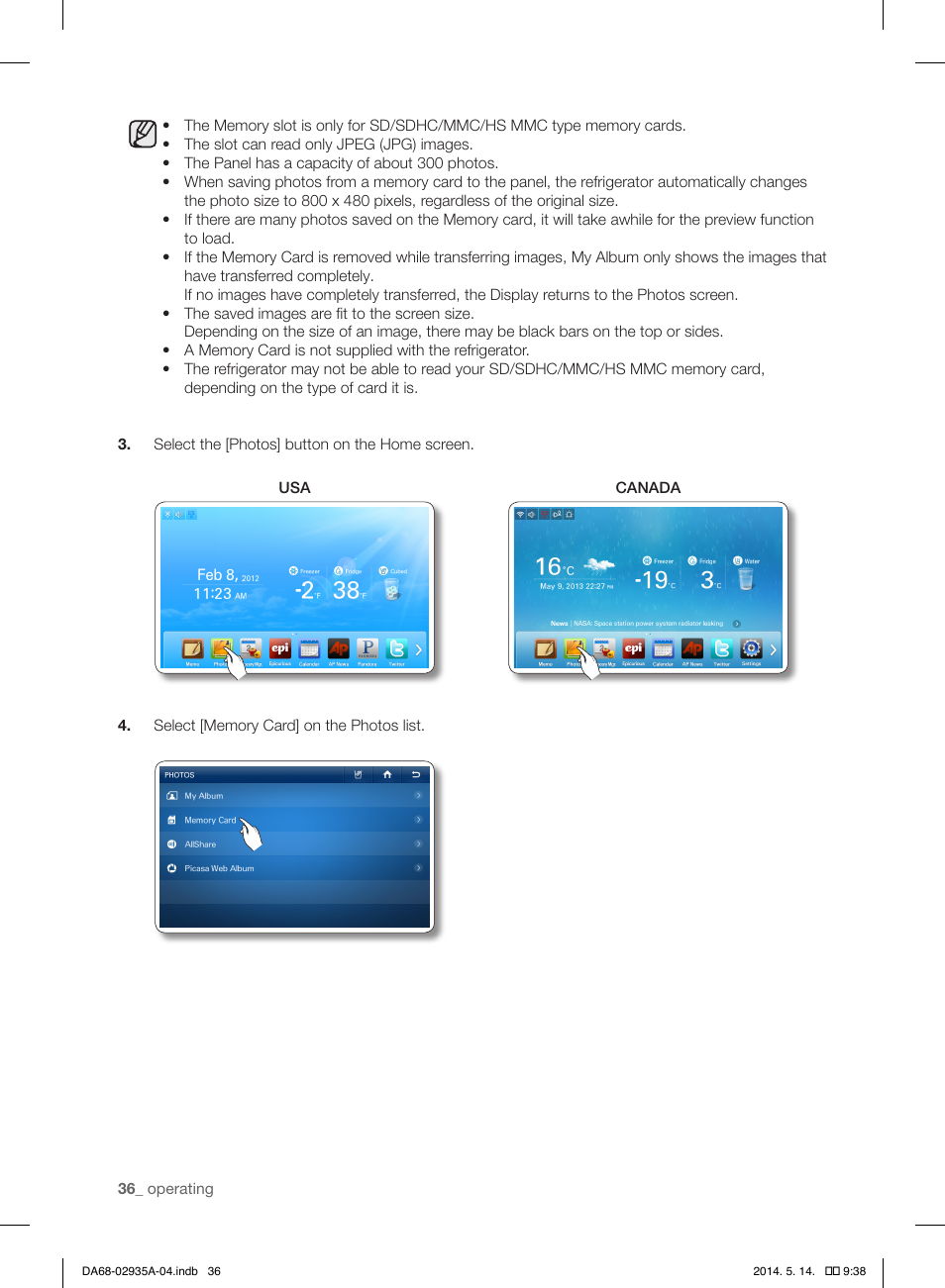 Samsung RS27FDBTNSR-AA User Manual | Page 36 / 312