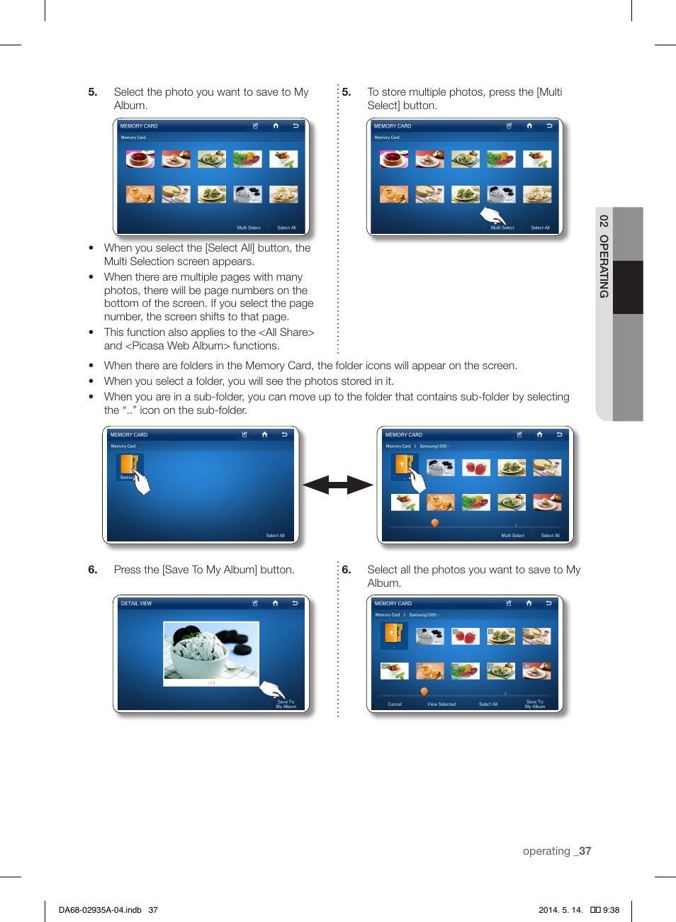 Samsung RS27FDBTNSR-AA User Manual | Page 37 / 312