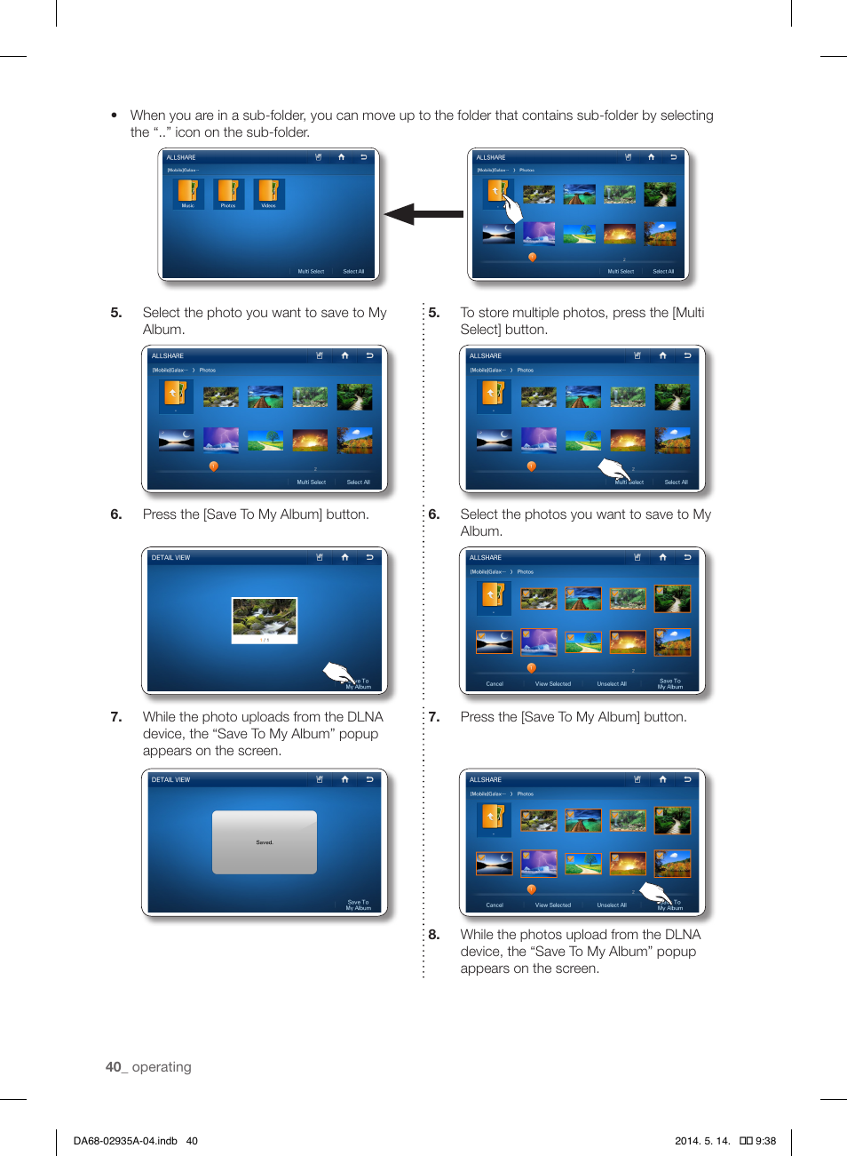 Samsung RS27FDBTNSR-AA User Manual | Page 40 / 312