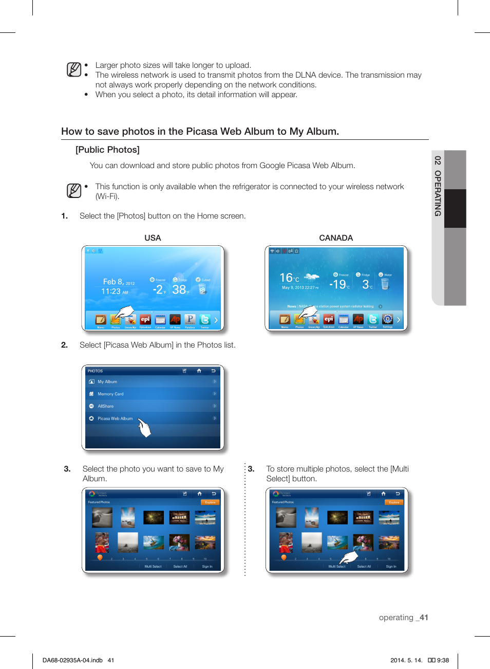 Samsung RS27FDBTNSR-AA User Manual | Page 41 / 312