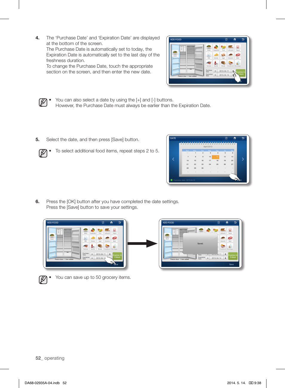 Samsung RS27FDBTNSR-AA User Manual | Page 52 / 312