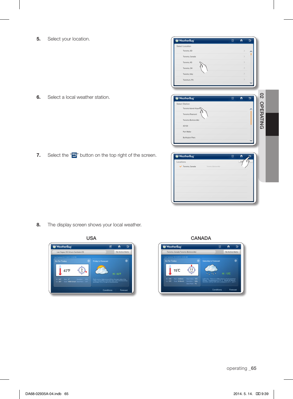 Samsung RS27FDBTNSR-AA User Manual | Page 65 / 312