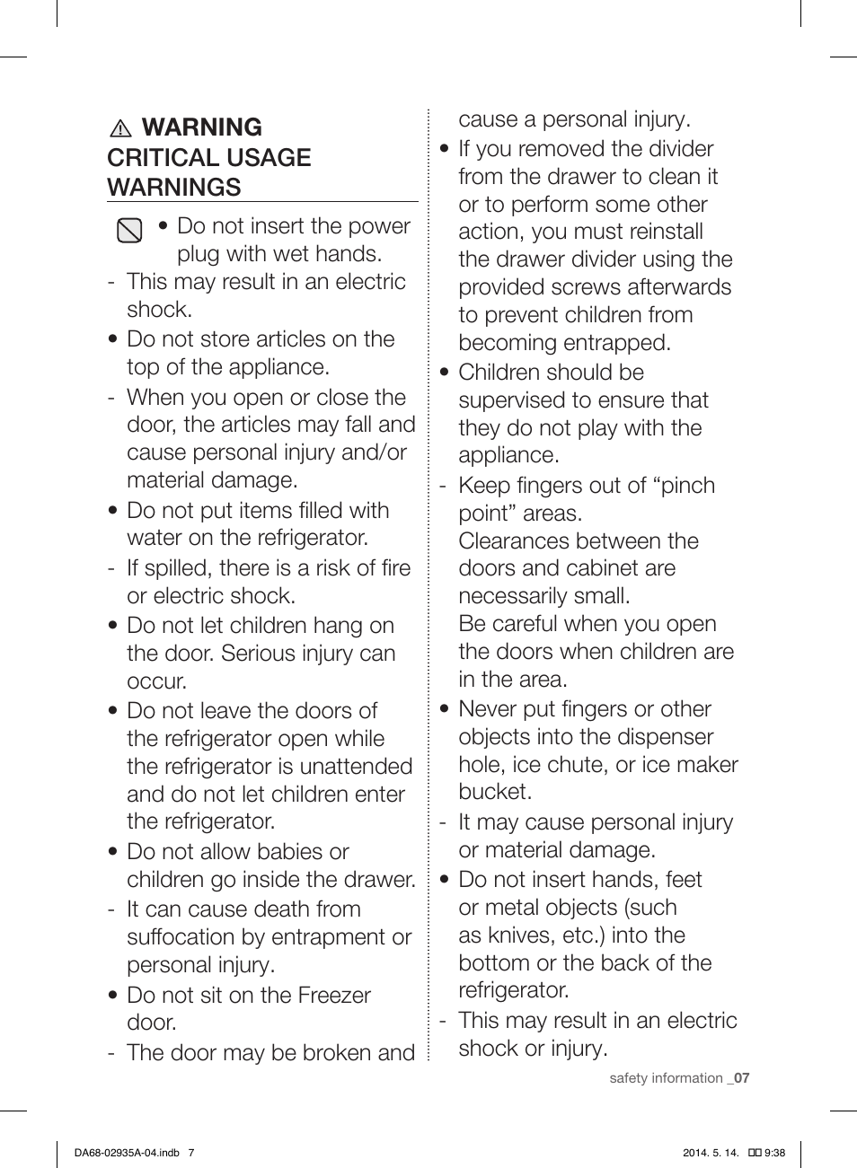 Samsung RS27FDBTNSR-AA User Manual | Page 7 / 312