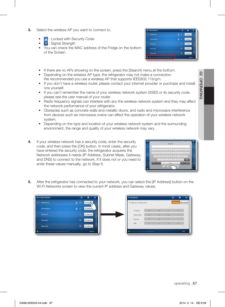 Samsung RS27FDBTNSR-AA User Manual | Page 87 / 312