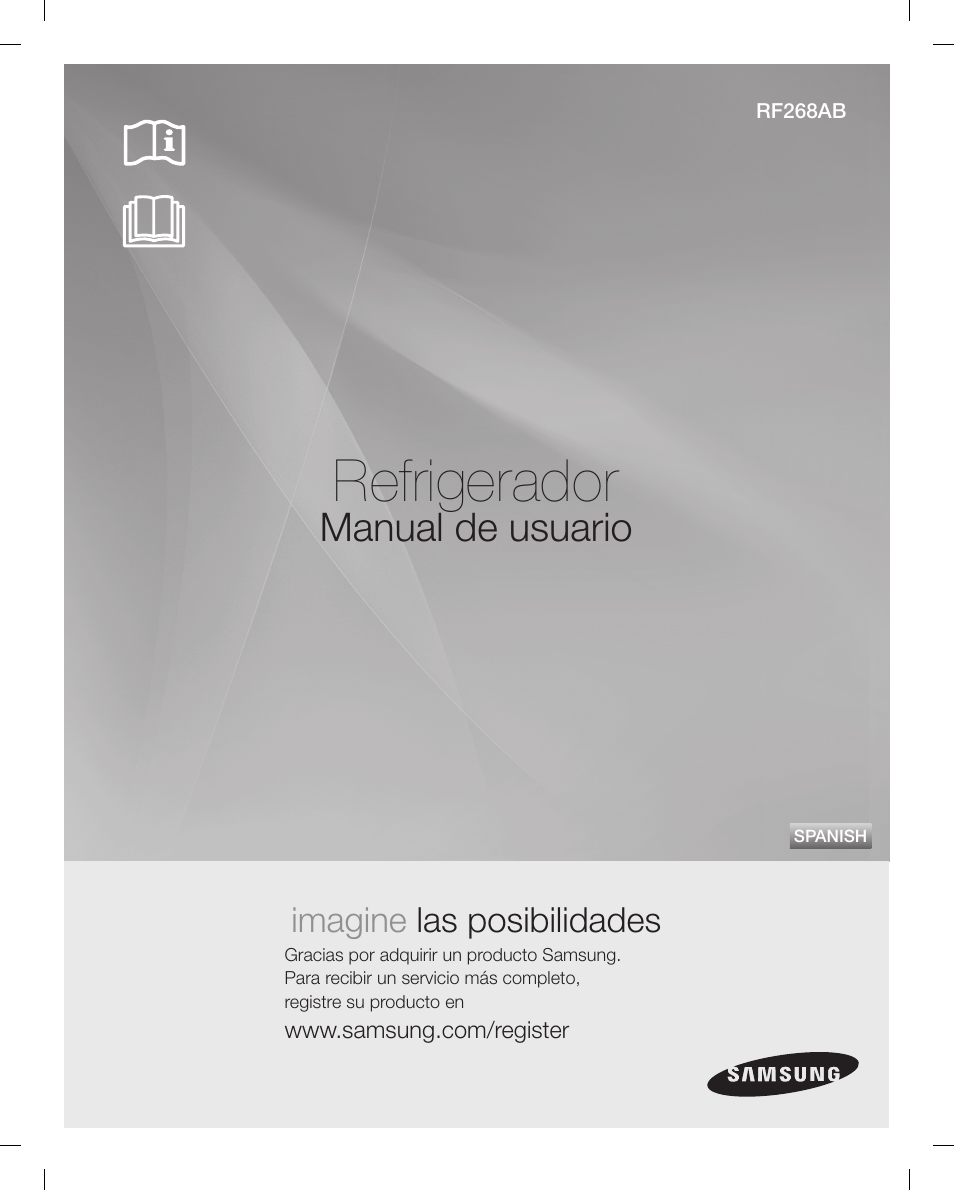 Refrigerador, Manual de usuario, Imagine las posibilidades | Samsung RF268ACBP-XAA User Manual | Page 43 / 84