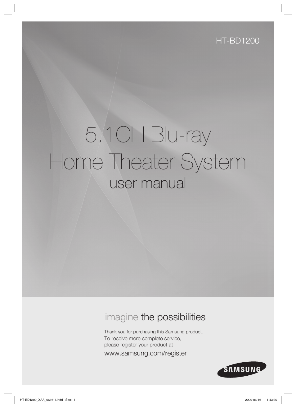 Samsung HT-BD1200T-XAA User Manual | 102 pages