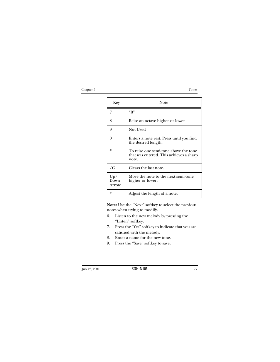 Samsung SGH-N105GV-XAR User Manual | Page 77 / 130