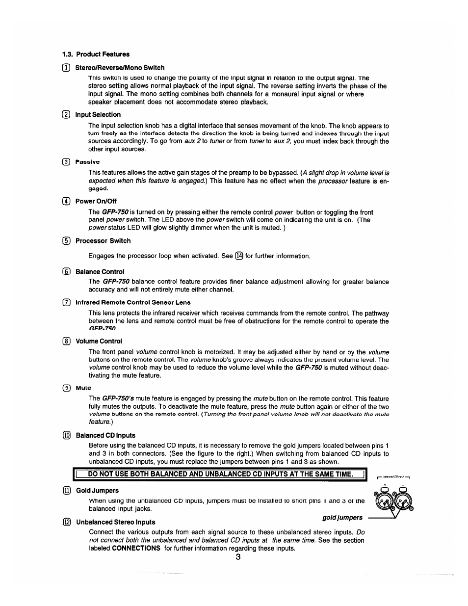 Adcom GFP-750 User Manual | Page 4 / 8