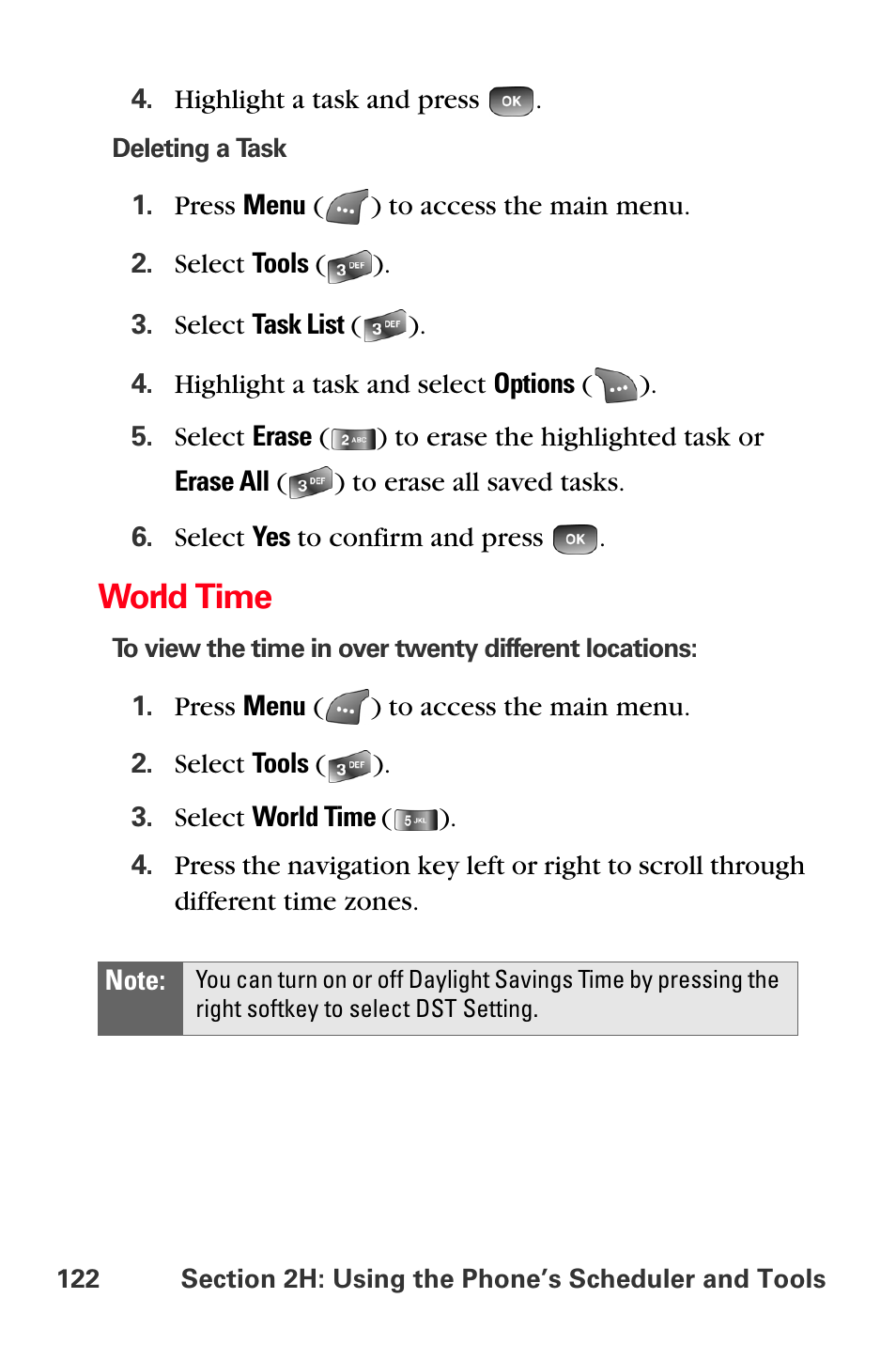 World time | Samsung SPH-A560ABSXAR User Manual | Page 132 / 189