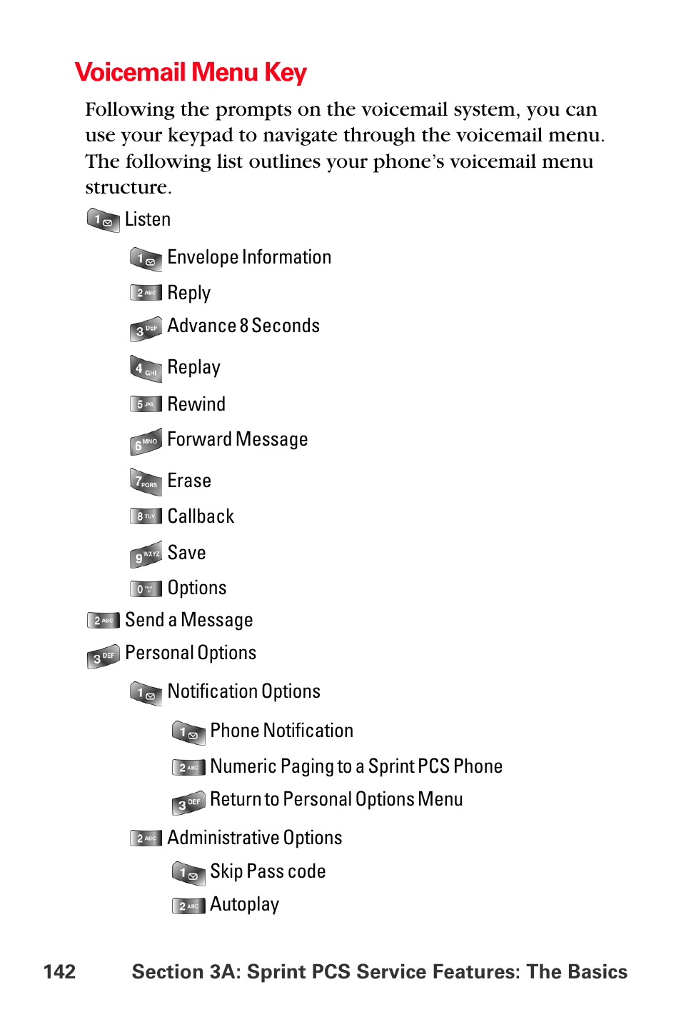 Voicemail menu key | Samsung SPH-A560ABSXAR User Manual | Page 152 / 189