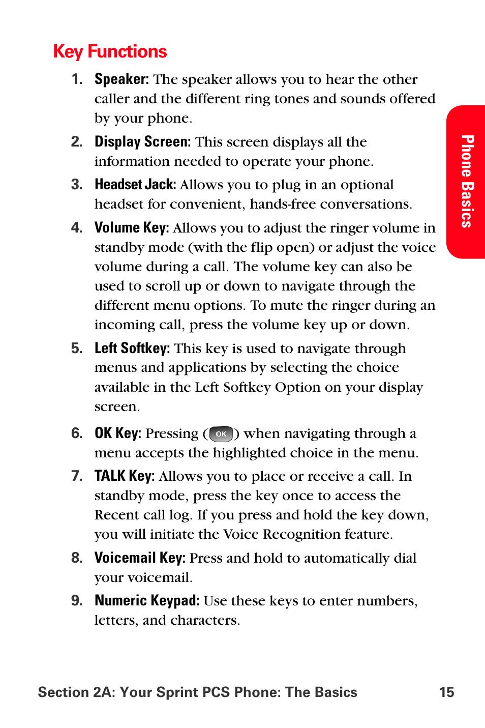Key functions | Samsung SPH-A560ABSXAR User Manual | Page 25 / 189