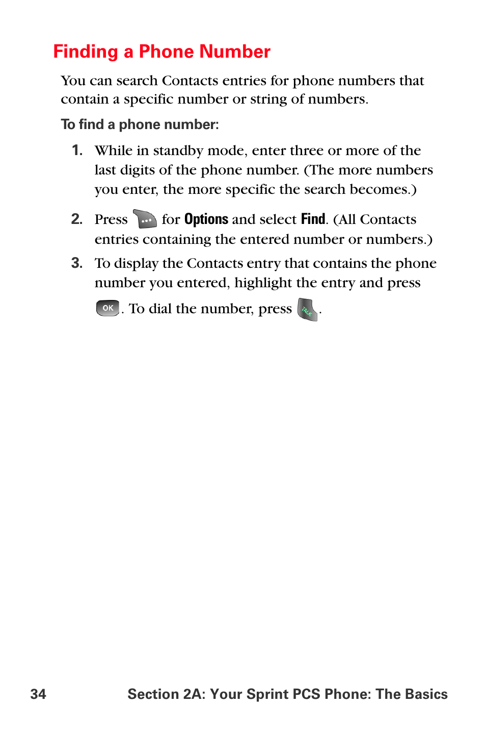 Finding a phone number | Samsung SPH-A560ABSXAR User Manual | Page 44 / 189