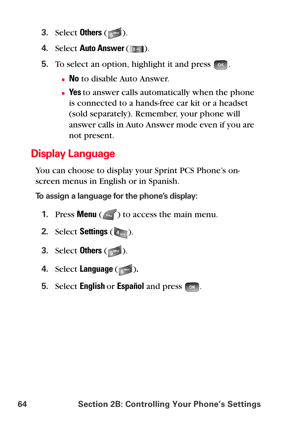 Display language | Samsung SPH-A560ABSXAR User Manual | Page 74 / 189