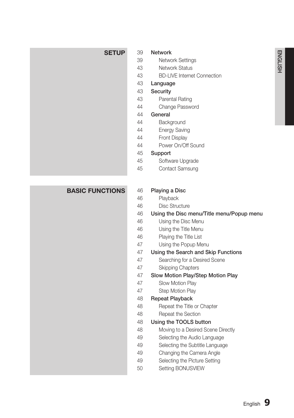 Samsung BD-C6800-XAA User Manual | Page 9 / 74