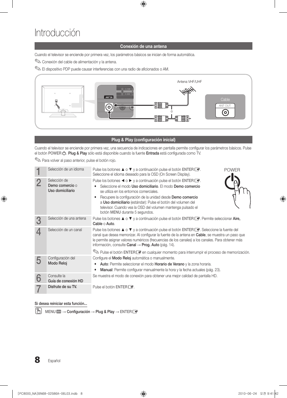 Introducción, Info guide | Samsung PN63C8000YFXZA User Manual | Page 74 / 198