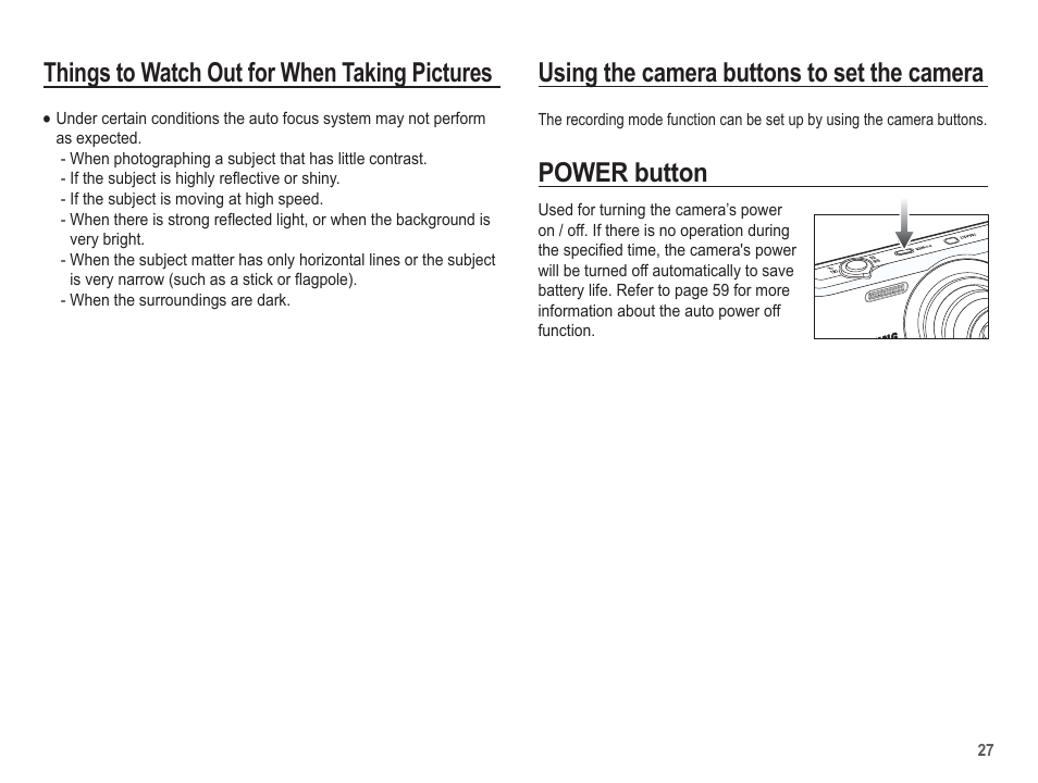 Power button | Samsung EC-SL630ZBPSUS User Manual | Page 28 / 103