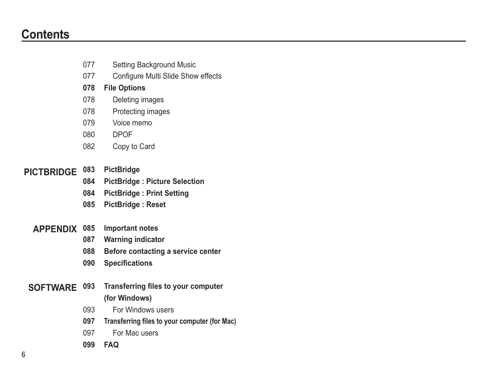 Samsung EC-SL630ZBPSUS User Manual | Page 7 / 103