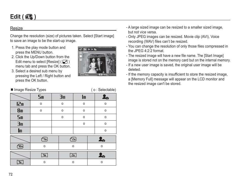 Edit ( ) | Samsung EC-SL630ZBPSUS User Manual | Page 73 / 103