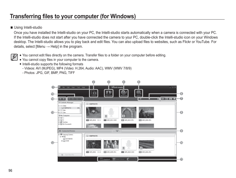 Transferring files to your computer (for windows) | Samsung EC-SL630ZBPSUS User Manual | Page 97 / 103