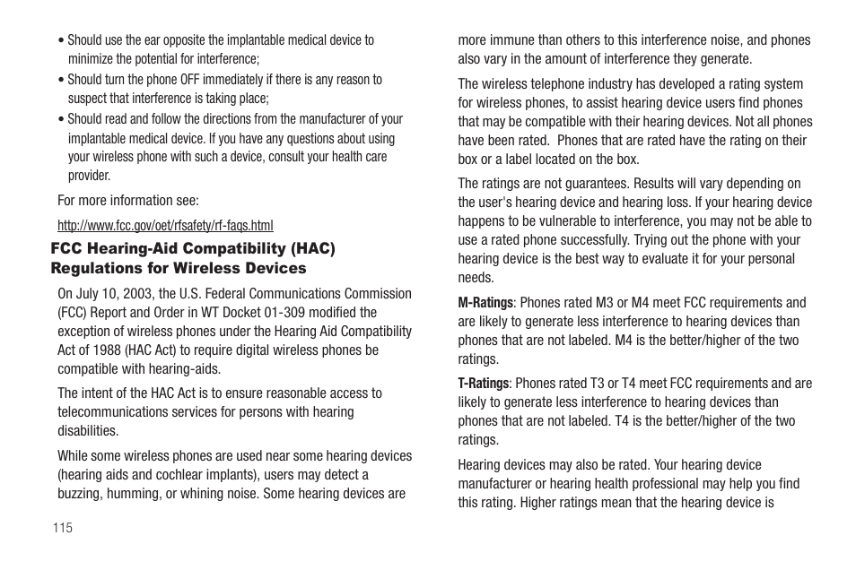 Wireless devices | Samsung SCH-U350ZIAATL User Manual | Page 118 / 137