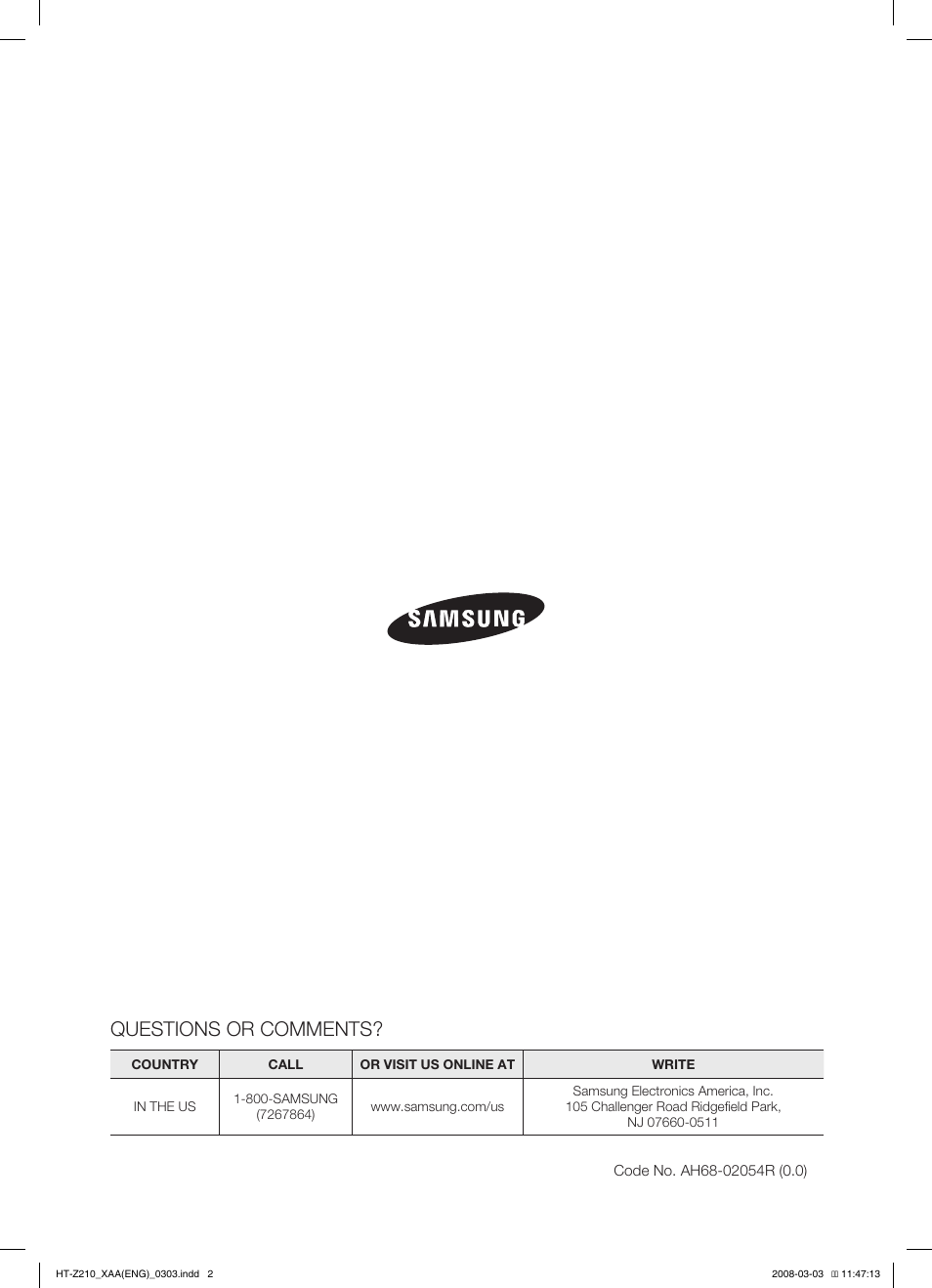 Samsung HT-Z210T-XAA User Manual | 63 pages