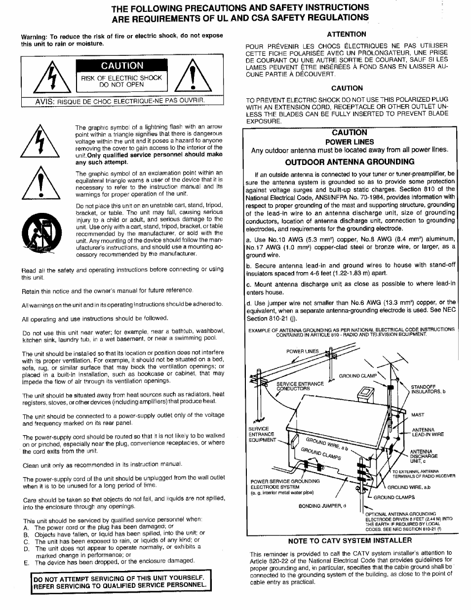 Adcom GCA-510 User Manual | Page 2 / 8