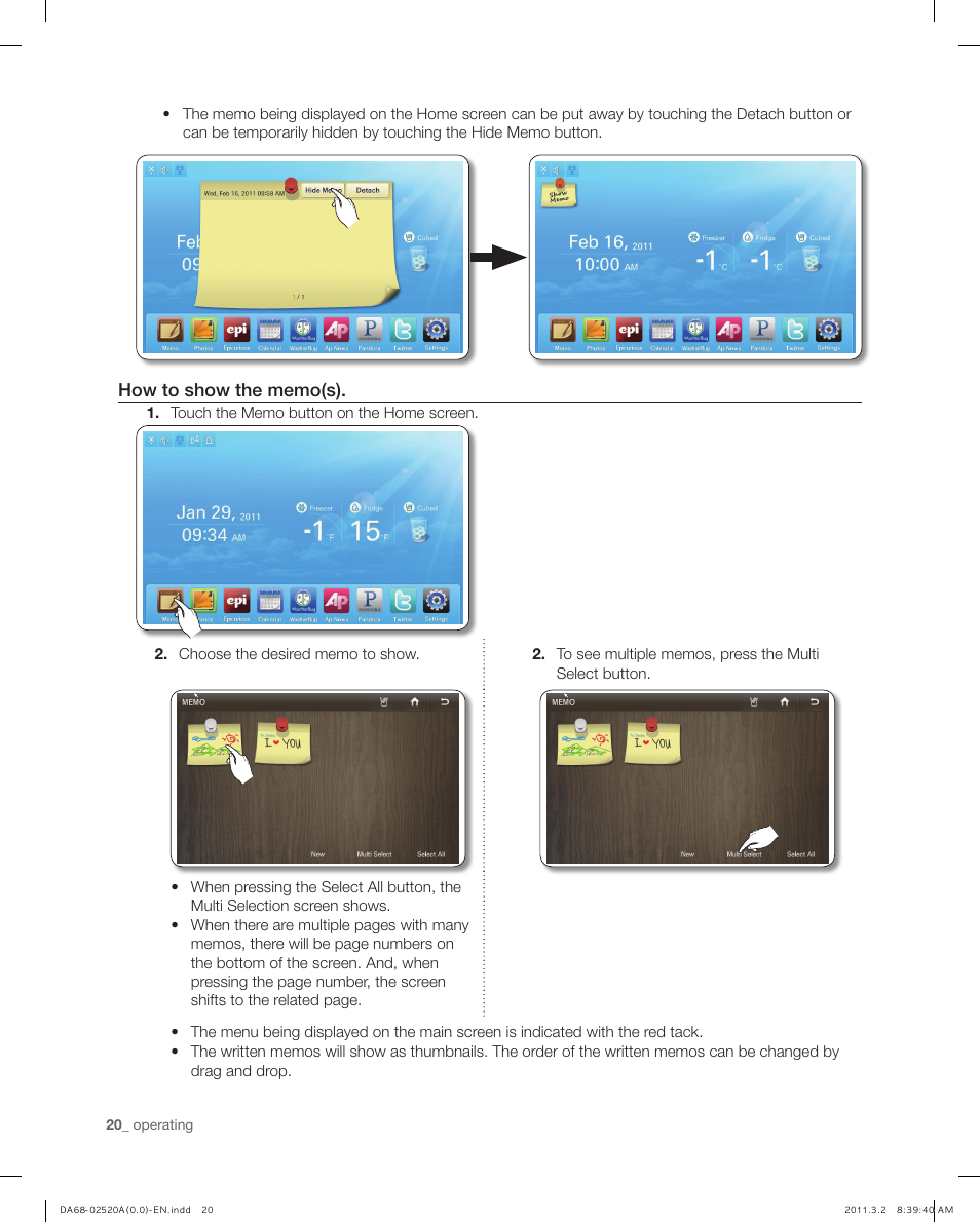 Samsung RF4289HARS-XAA User Manual | Page 20 / 86