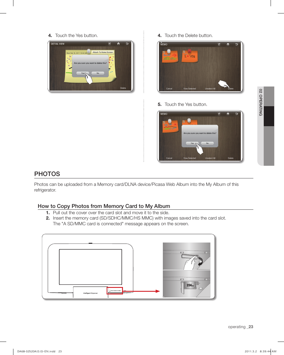 Photos | Samsung RF4289HARS-XAA User Manual | Page 23 / 86