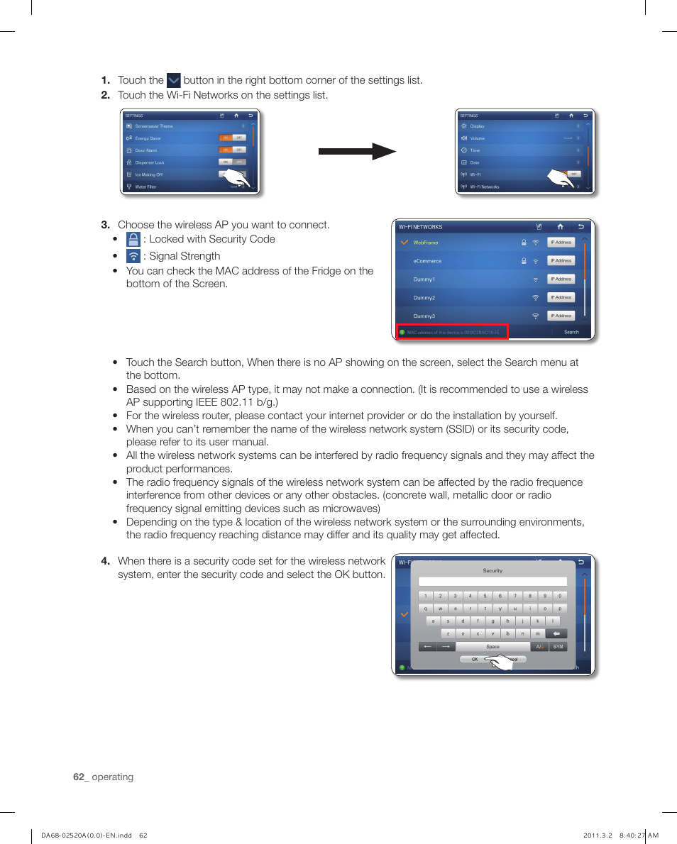 Samsung RF4289HARS-XAA User Manual | Page 62 / 86