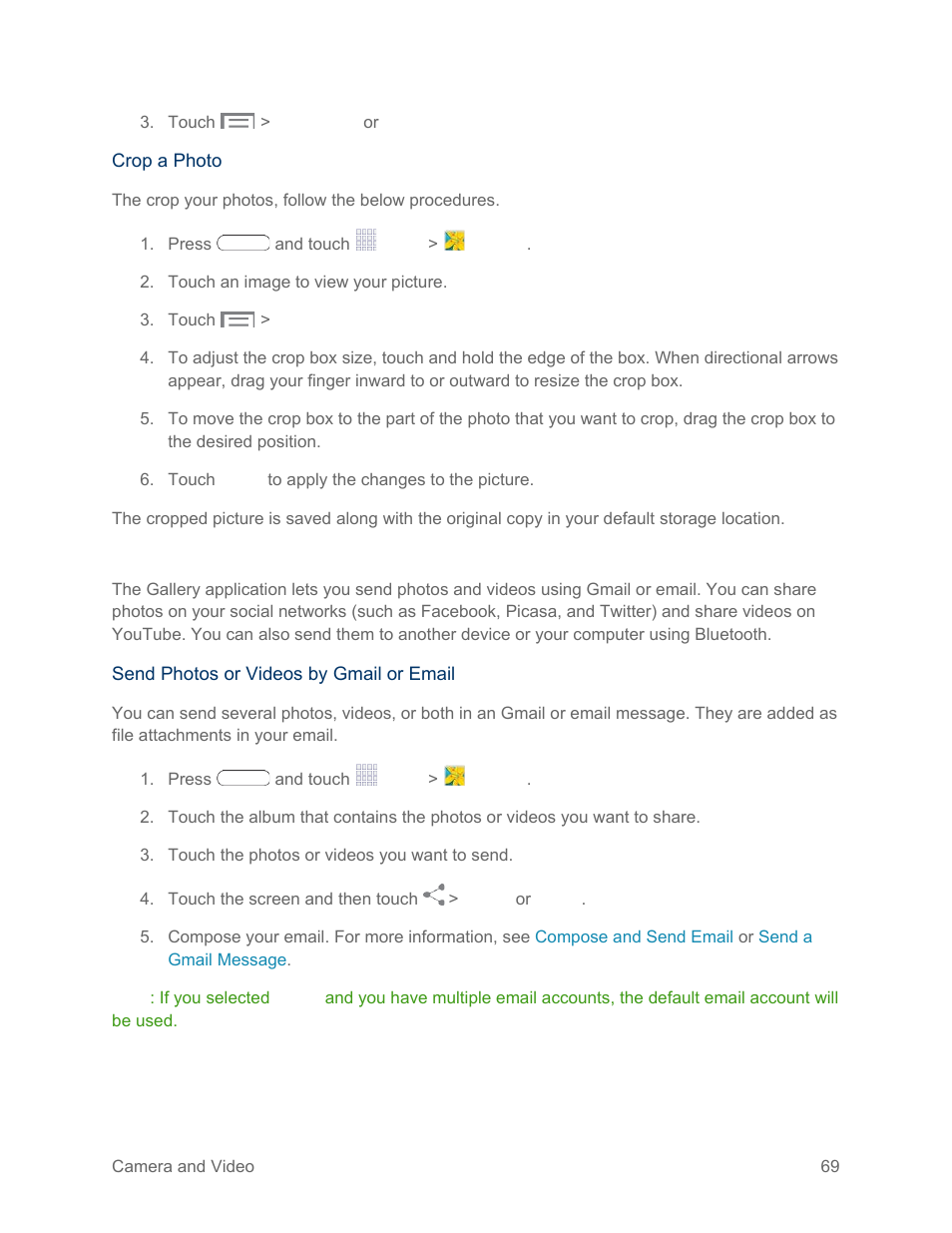 Share photos and videos | Samsung SM-T217SZWASPR User Manual | Page 78 / 124