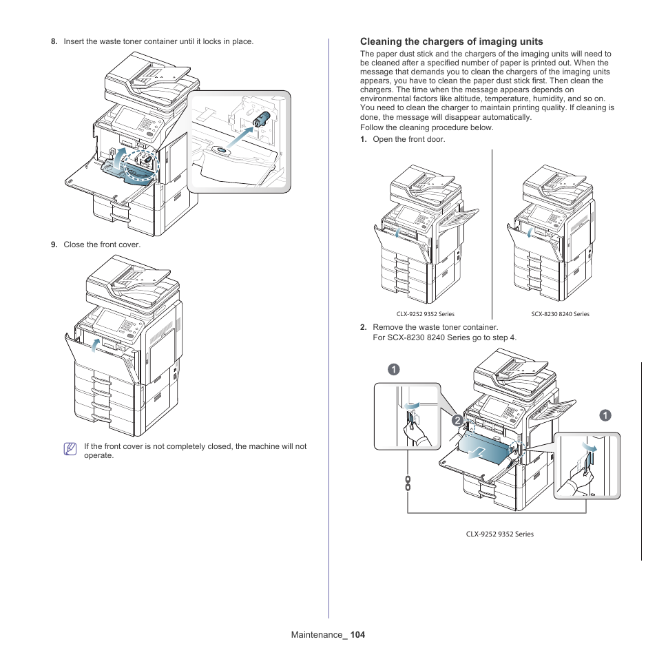 Samsung CLX-9250ND-XAA User Manual | Page 104 / 129