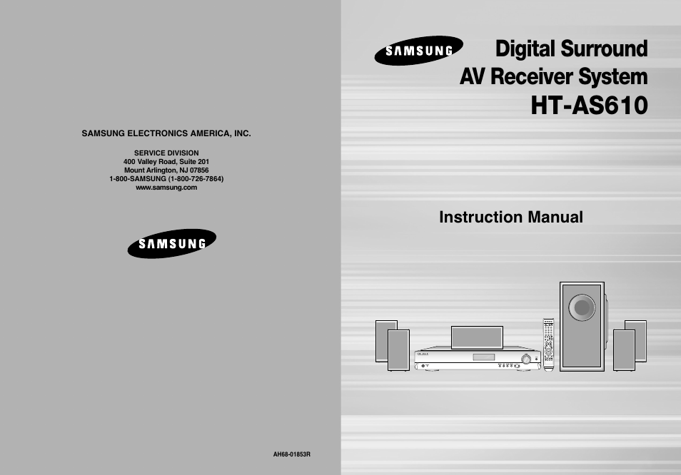 Samsung HT-AS610T-XAA User Manual | 26 pages