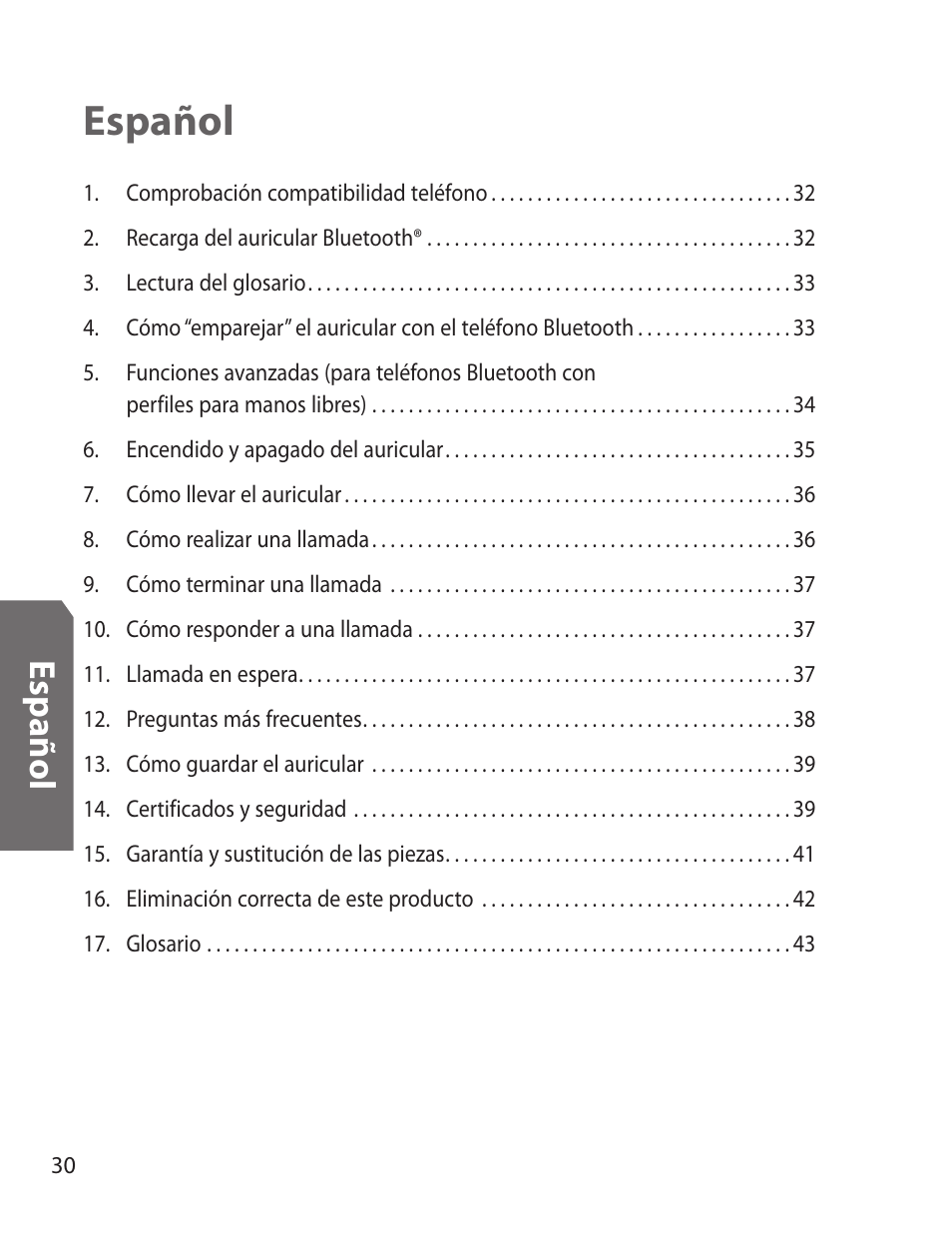 Español, Es p añ o l | Samsung WEP170JBEG-XAR User Manual | Page 32 / 58