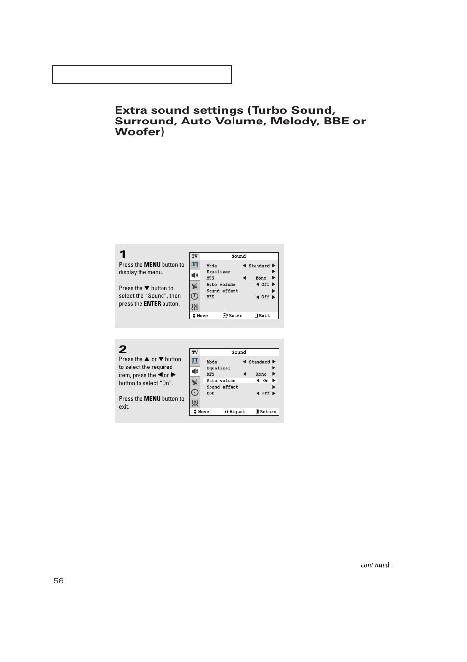 Samsung TXP3271HX-XAA User Manual | Page 56 / 79
