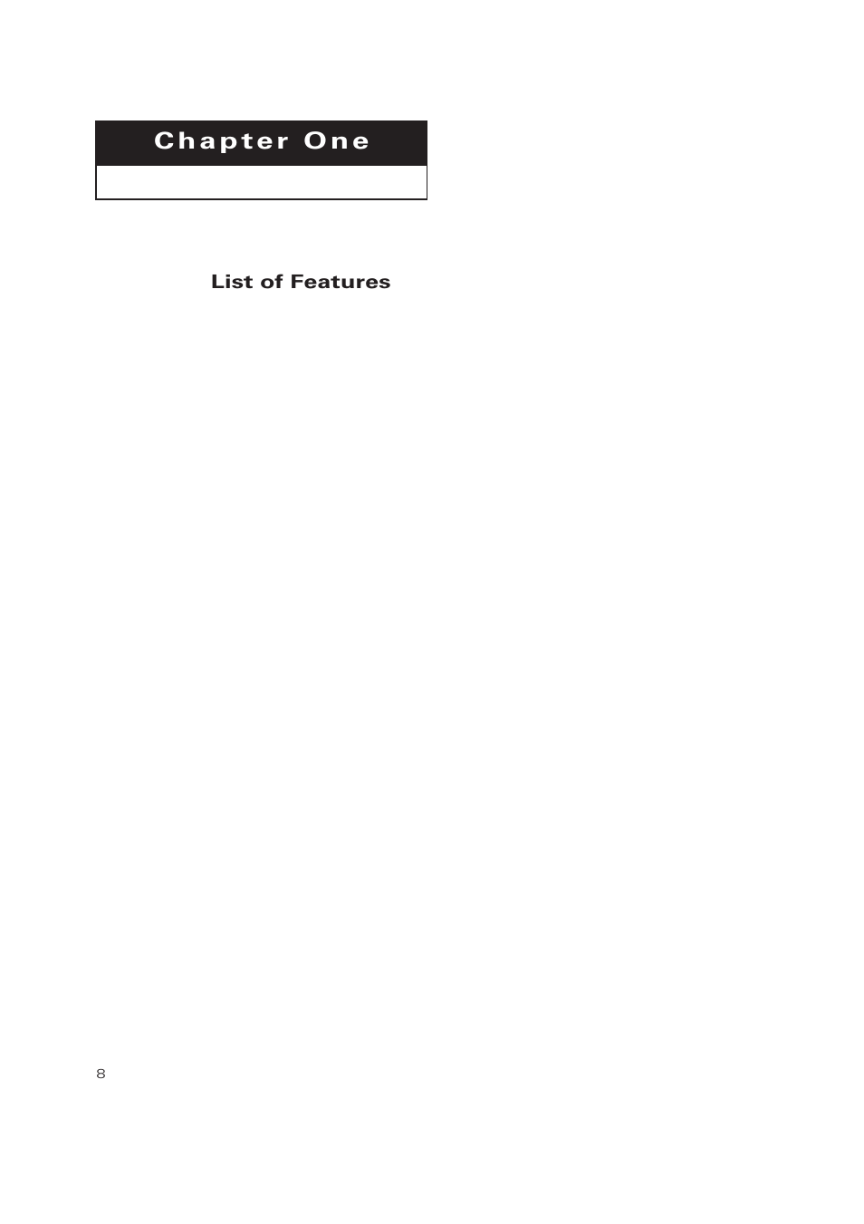 List of features | Samsung TXP3271HX-XAA User Manual | Page 8 / 79