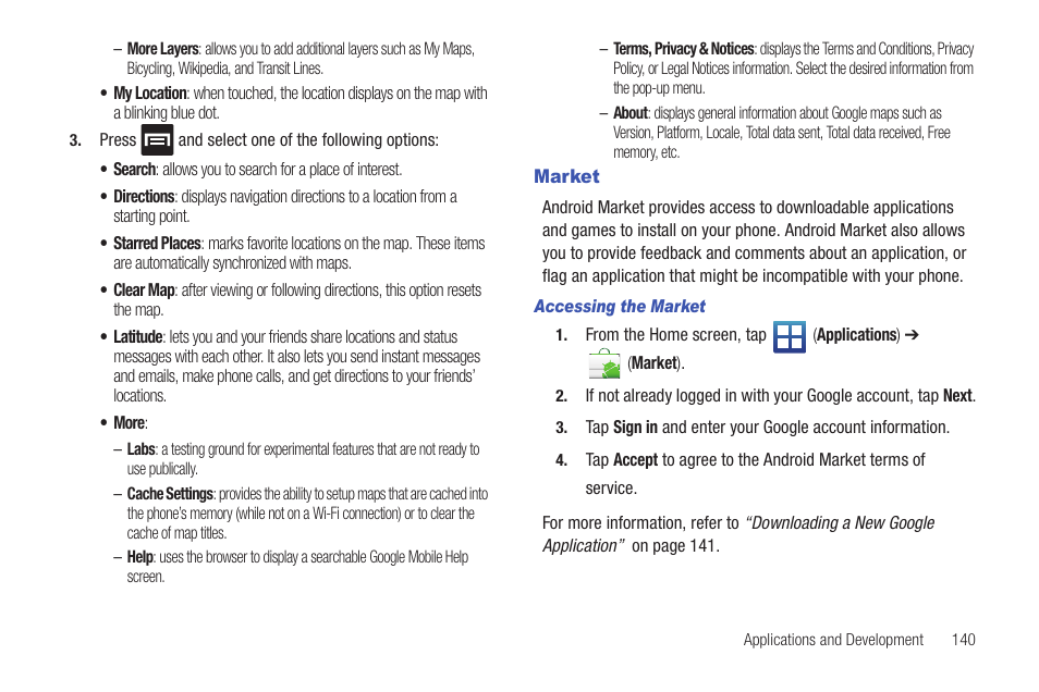 Market | Samsung SGH-T759ZPBTMB User Manual | Page 145 / 259