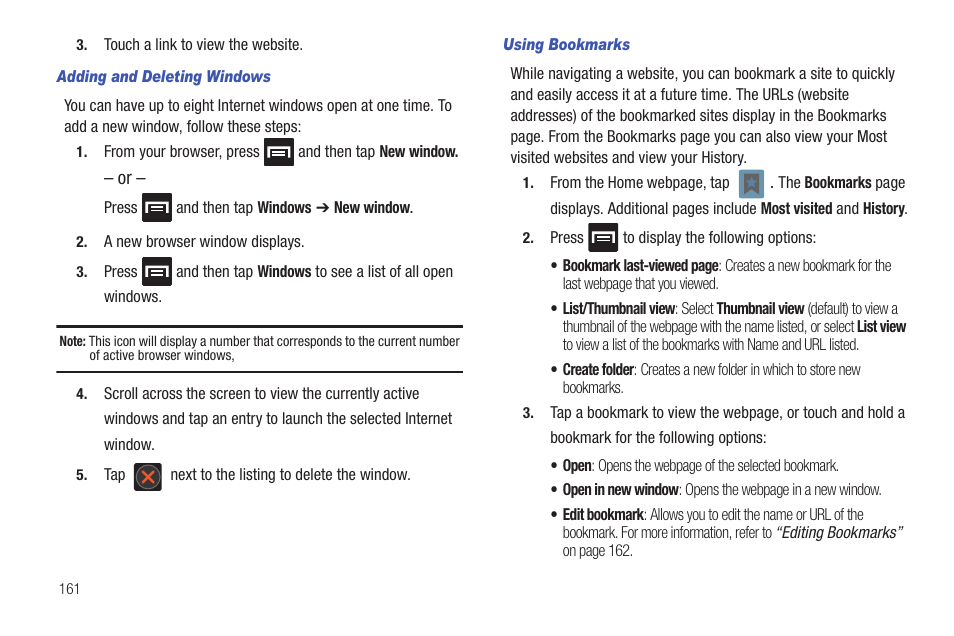 Samsung SGH-T759ZPBTMB User Manual | Page 166 / 259