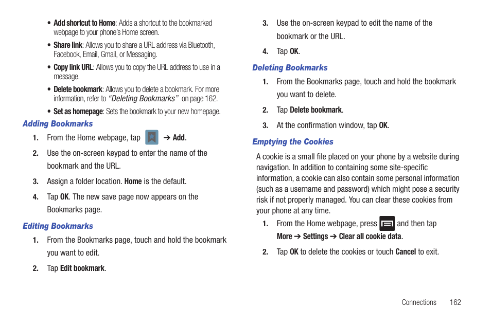 Samsung SGH-T759ZPBTMB User Manual | Page 167 / 259