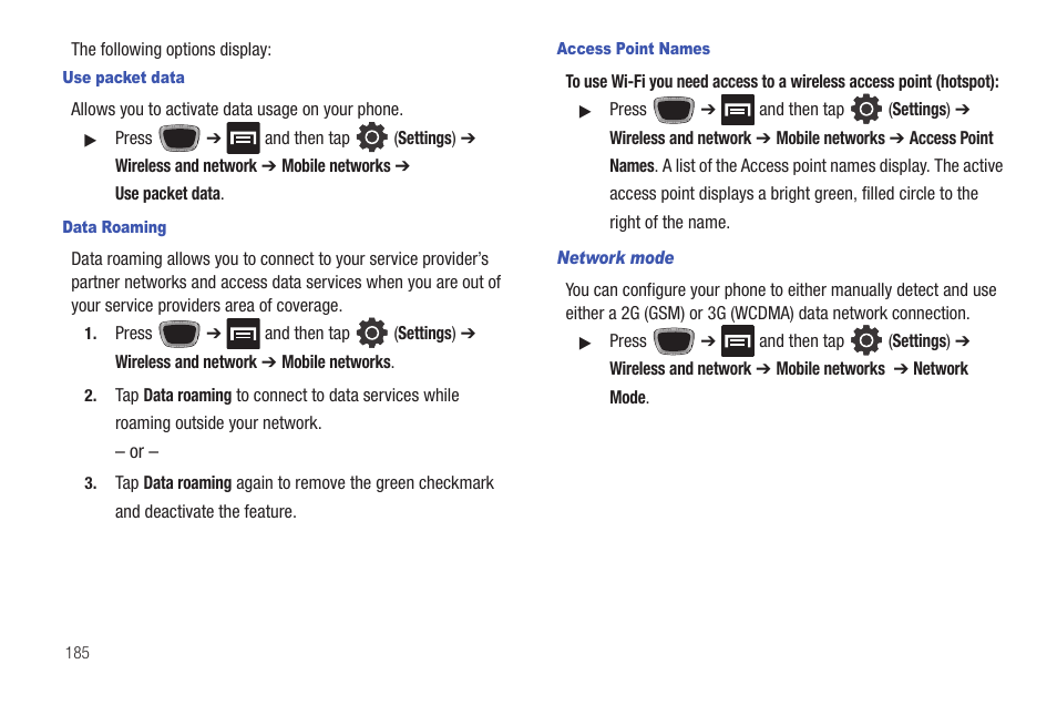 Samsung SGH-T759ZPBTMB User Manual | Page 190 / 259