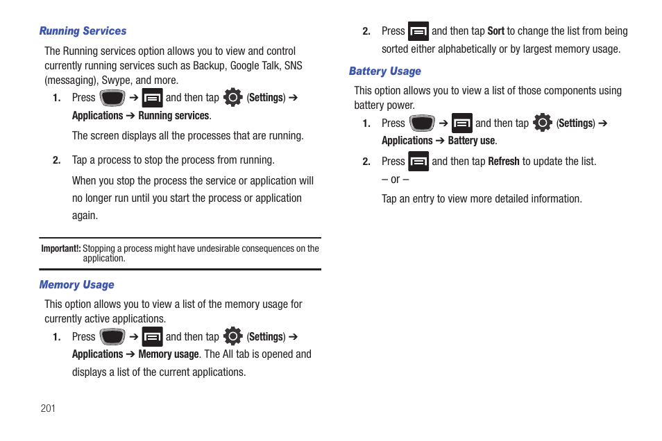 Samsung SGH-T759ZPBTMB User Manual | Page 206 / 259